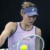 Viktorija Golubic qualifiée à Indian Wells. KEYSTONE/AP/MANISH SWARUP